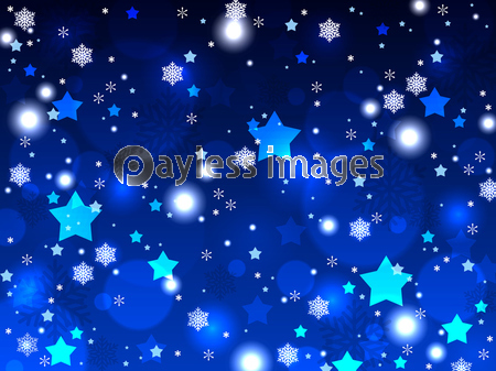 雪と星のイラスト背景 ストックフォトの定額制ペイレスイメージズ