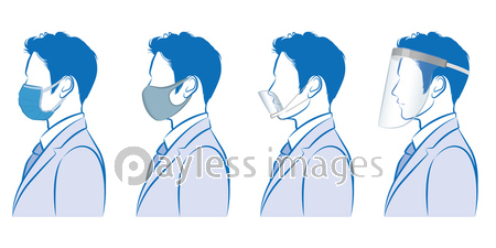 ビジネスマンのイラスト ウイルスの感染対策 商用利用可能な写真素材 イラスト素材ならストックフォトの定額制ペイレスイメージズ