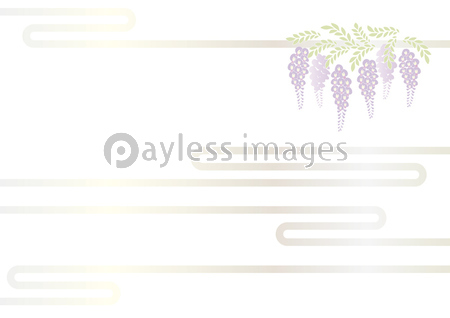 藤の花の切り絵風デザイン 背景素材 イラスト ベクター 商用利用可能な写真素材 イラスト素材ならストックフォトの定額制ペイレスイメージズ