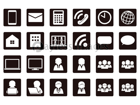 ビジネス リモートワーク アイコン 商用利用可能な写真素材 イラスト素材ならストックフォトの定額制ペイレスイメージズ