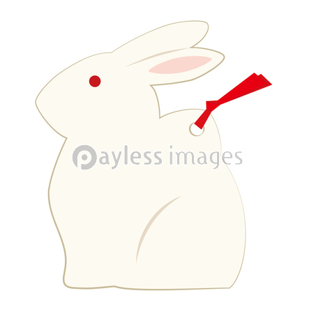 横向きに置いたウサギのイラスト 商用利用可能な写真素材 イラスト素材ならストックフォトの定額制ペイレスイメージズ