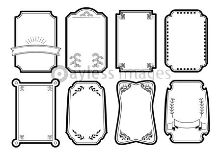 和風 フレーム 飾り枠 商用利用可能な写真素材 イラスト素材ならストックフォトの定額制ペイレスイメージズ