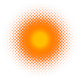 halftone effect, vector without gradient, place for text