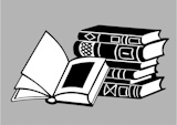 books on gray  background, vector illustration