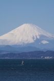 江の島から見る富士山