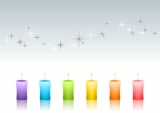 colorful candle