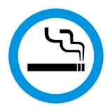 ピクトグラム 喫煙 許可 ブルー
