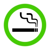 ピクトグラム 喫煙 許可 グリーン
