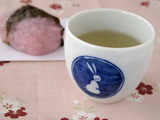 日本茶と桜もち