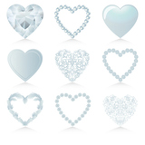 blue heart set