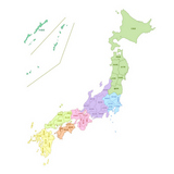 日本地図　日本　地図