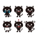 黒猫6種セット