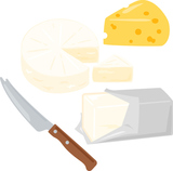 チーズのイラストセット